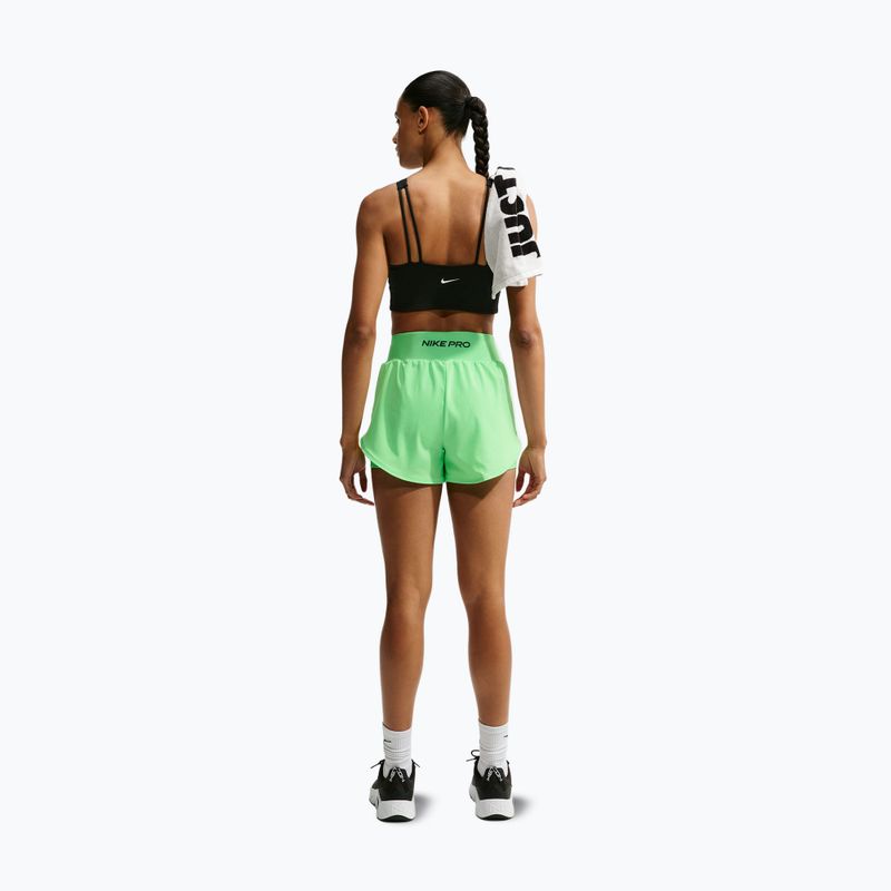 Damen Trainingsshorts Nike Pro Sculpt illusion green/black 3
