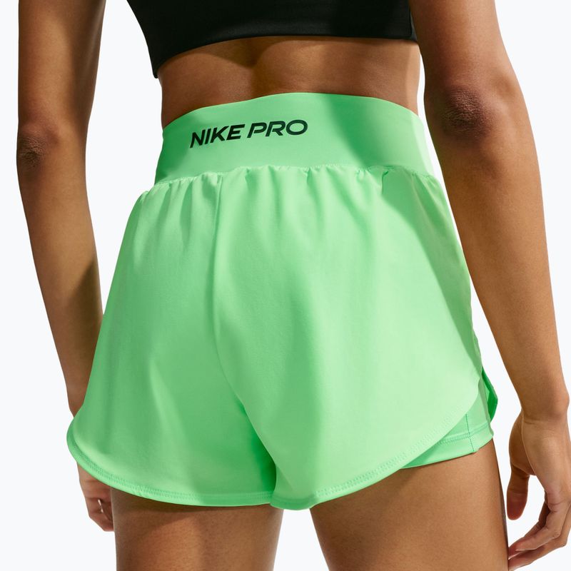 Damen Trainingsshorts Nike Pro Sculpt illusion green/black 6