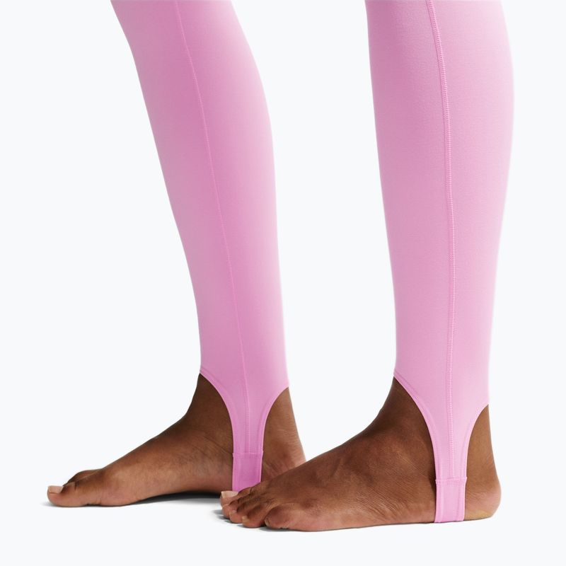 Damen-Trainingsleggings Nike One pink rise/white 7