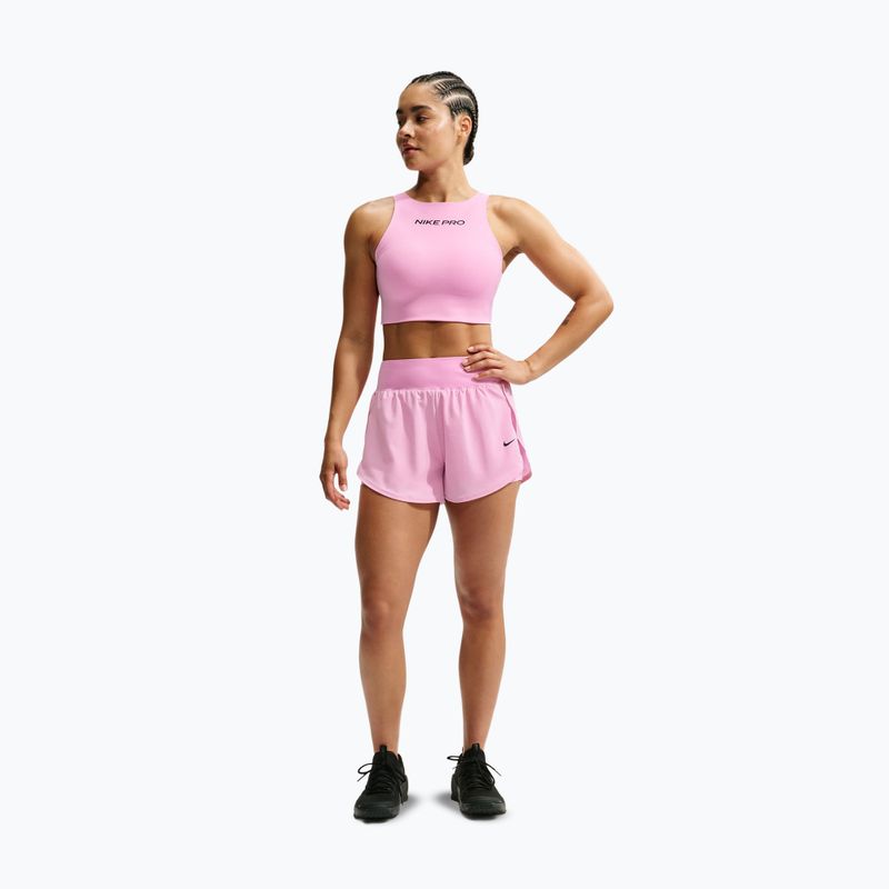 Damen Trainingsshorts Nike Pro Sculpt pink rise/black 2
