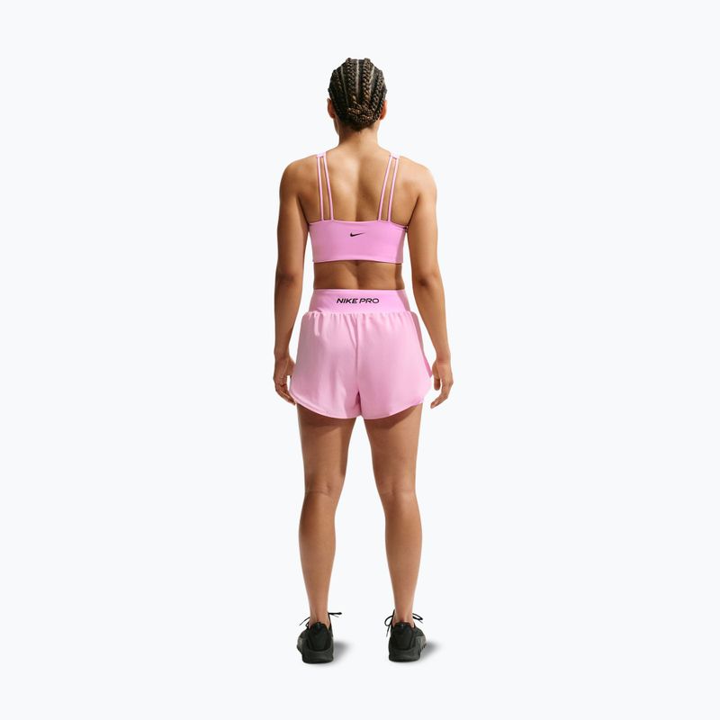 Damen Trainingsshorts Nike Pro Sculpt pink rise/black 3