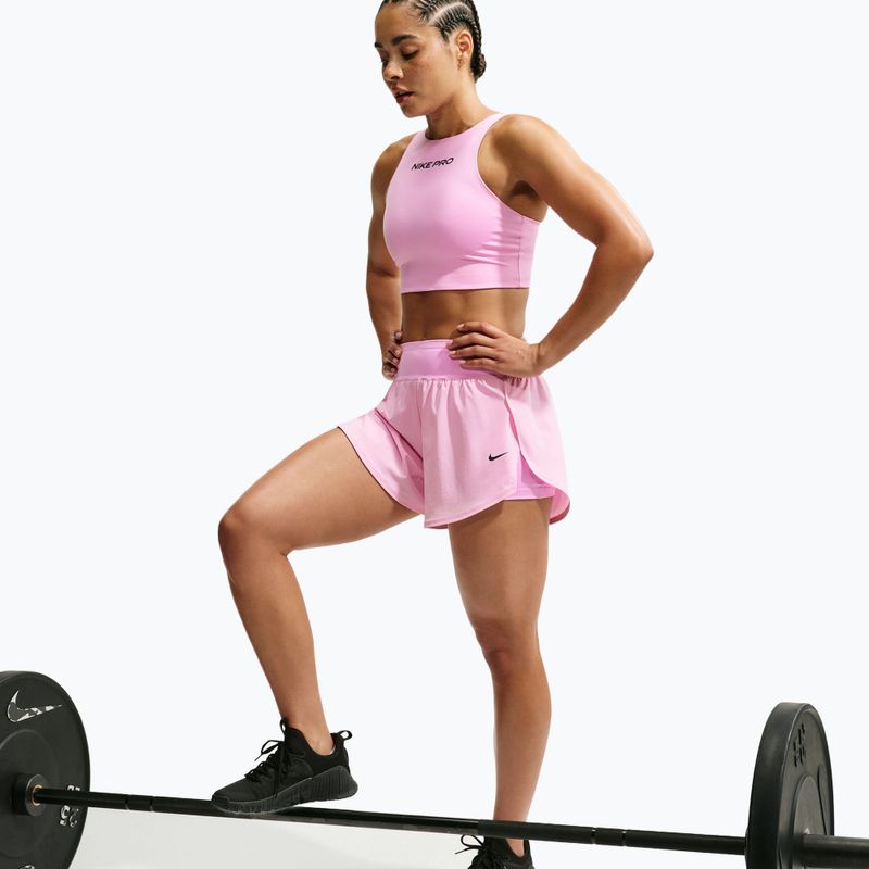 Damen Trainingsshorts Nike Pro Sculpt pink rise/black 6