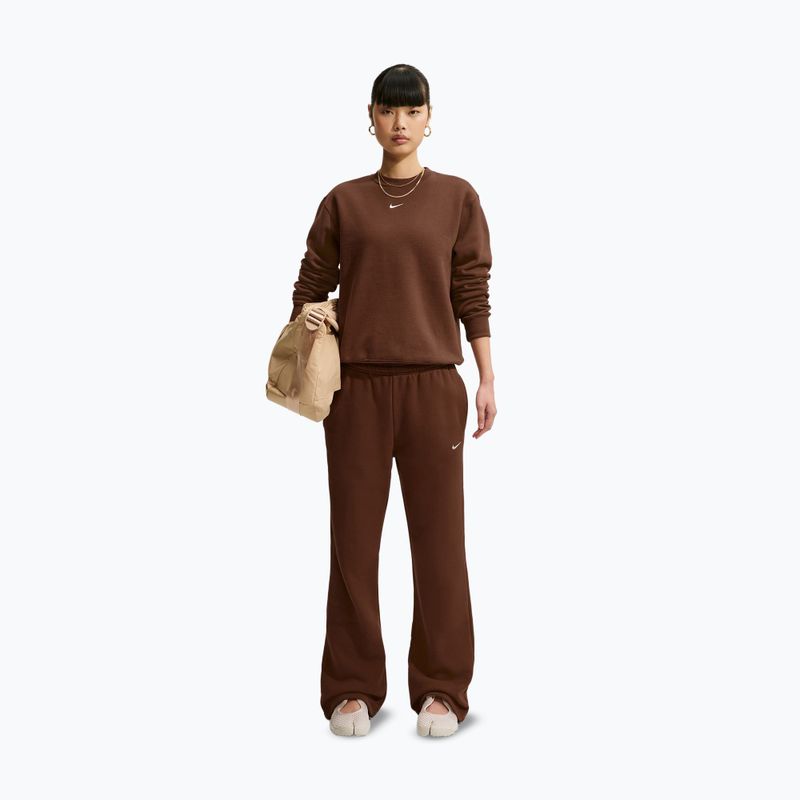 Damenpullover Nike Studio Fleece cacao wow/sail 2
