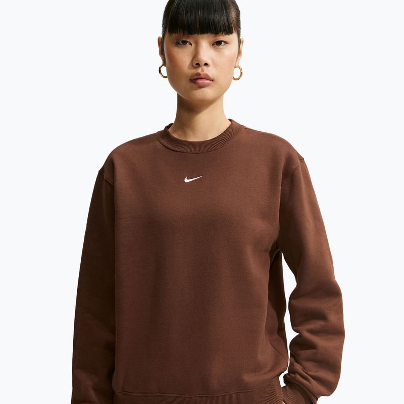 Damenpullover Nike Studio Fleece cacao wow/sail 4