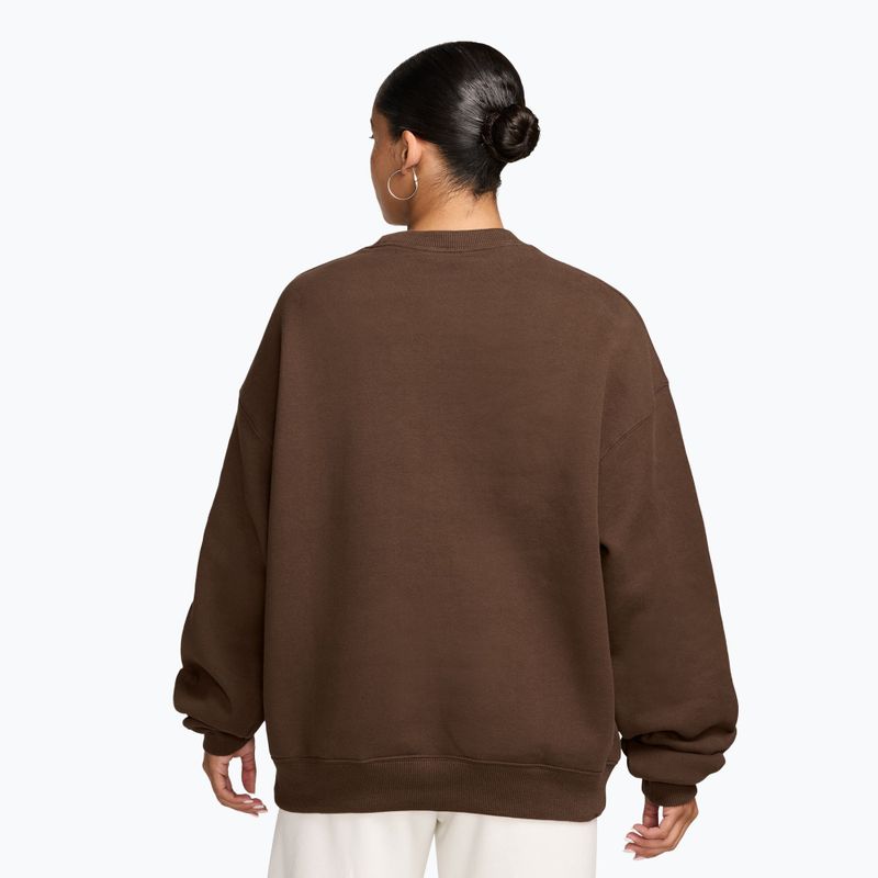 Damenpullover Nike Studio Fleece Medium Weight cacao wow/sail 2