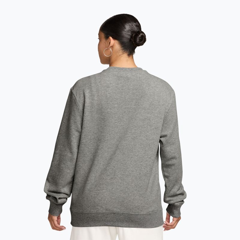 Damenpullover Nike Studio Fleece Lightweight dark grey heather/sail 2