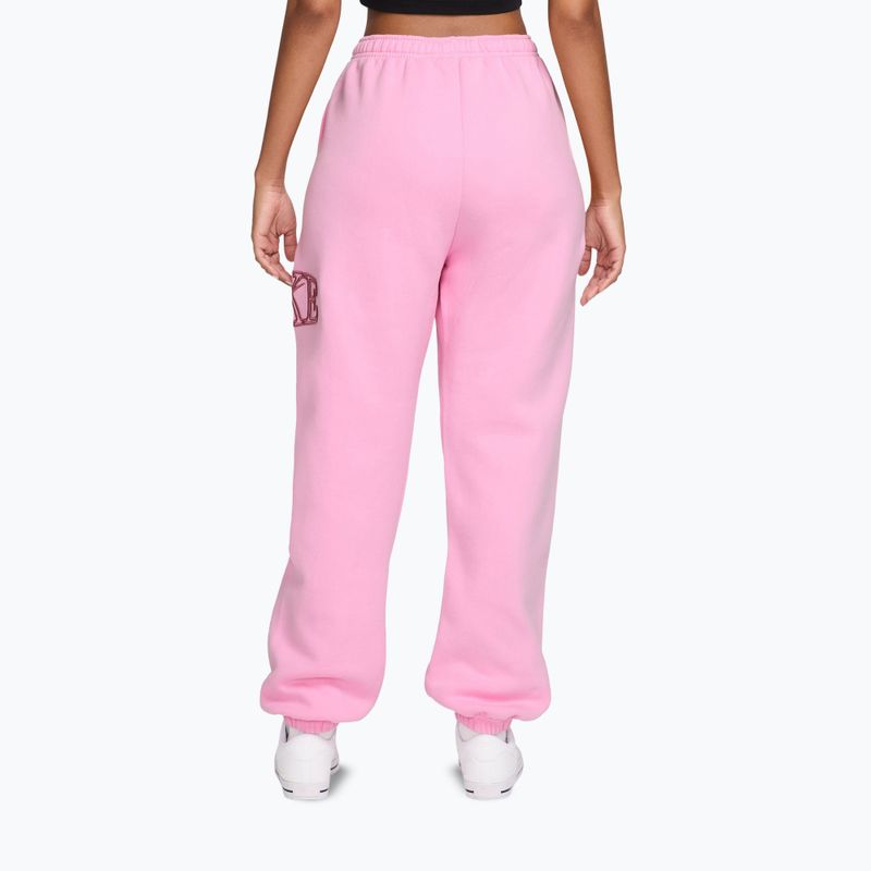 Damenhose Nike Studio Fleece pink rise/pink smoke 2