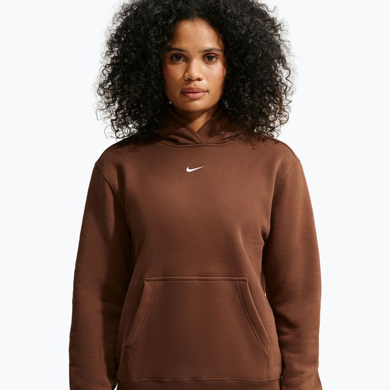 Damenpullover Nike Studio Fleece cacao wow/sail 5