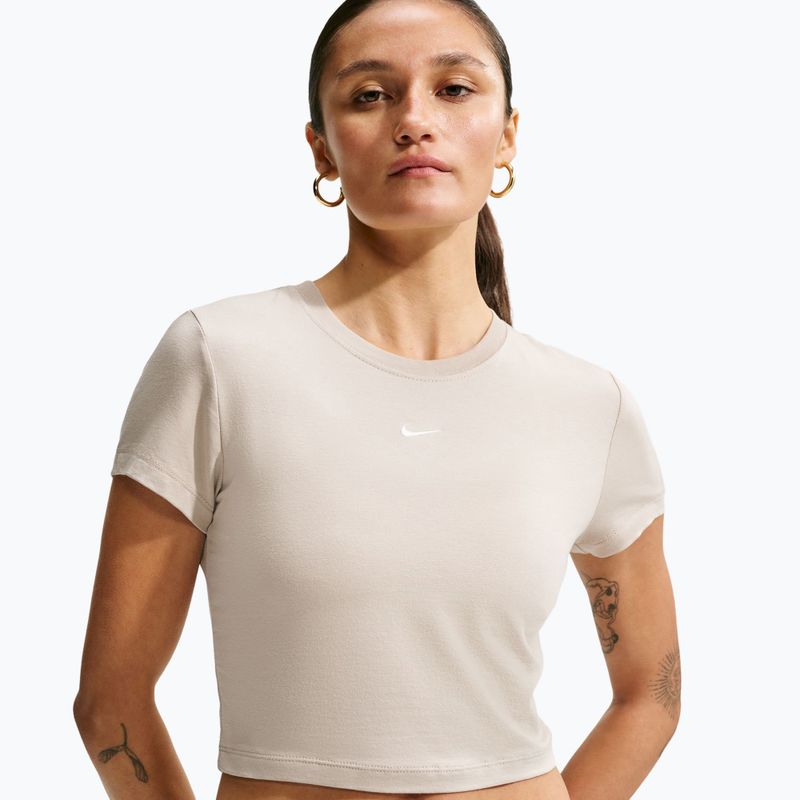 Damen-T-Shirt Nike Sportswear Chill Knit cream Ii/sail 4