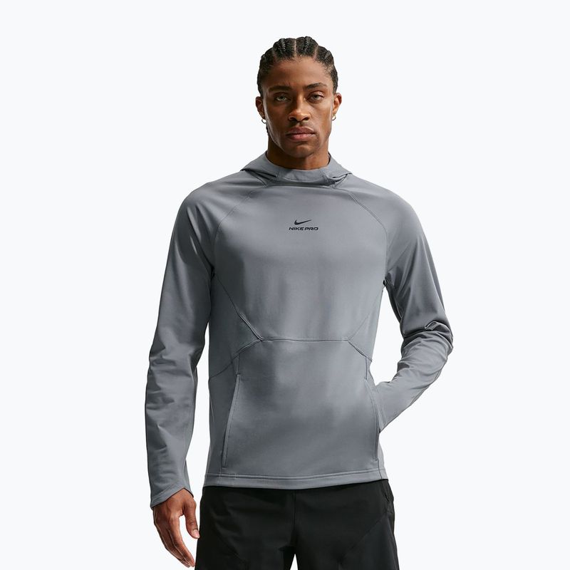 Herren-Trainingssweatshirt Nike Pro smoke grey/black