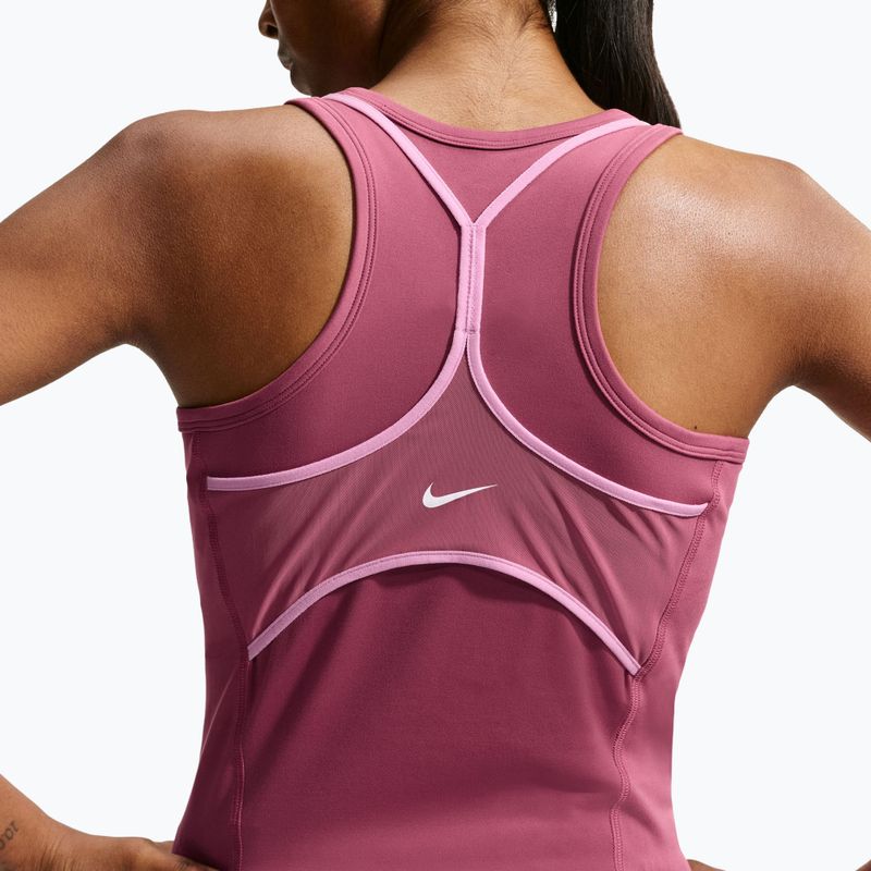 Damen-Trainingsshirt Nike One pink smoke/pink rise/mystic dates/white 4
