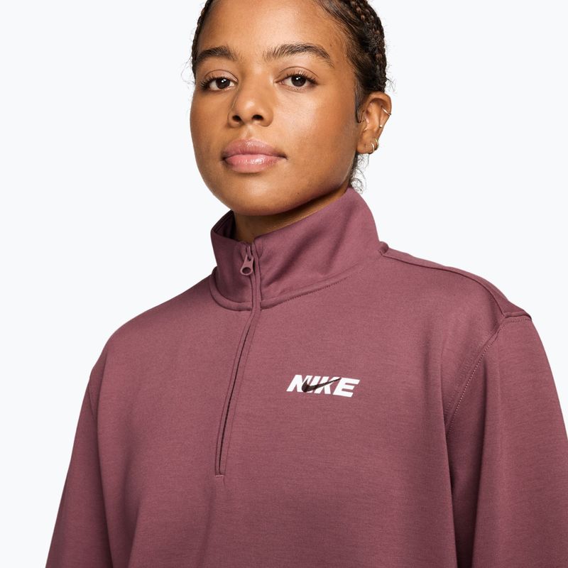 Damen-Trainingssweatshirt Nike Studio Fleece Sport pink smoke/mystic dates/white 3