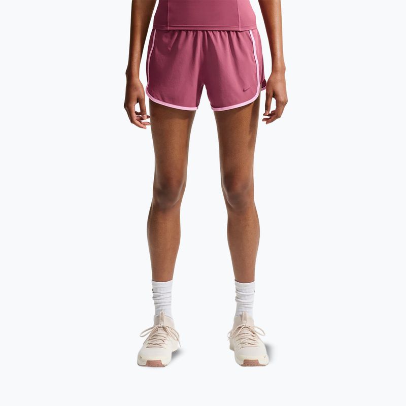 Damen Trainingsshorts Nike One pink smoke/pink rise/mystic dates