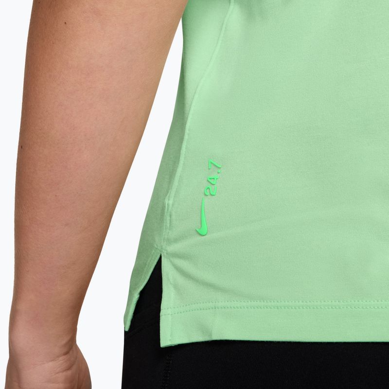 Damen-Trainingsshirt Nike 24.7 ImpossiblySoft Light cucumber calm/illusion green 3