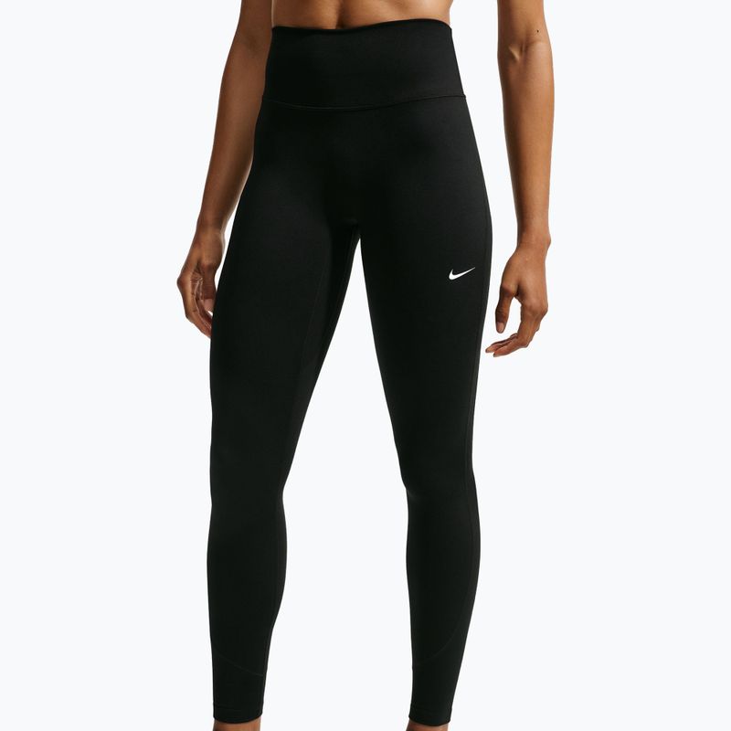Damenleggings Nike One black/black/university red/white 4