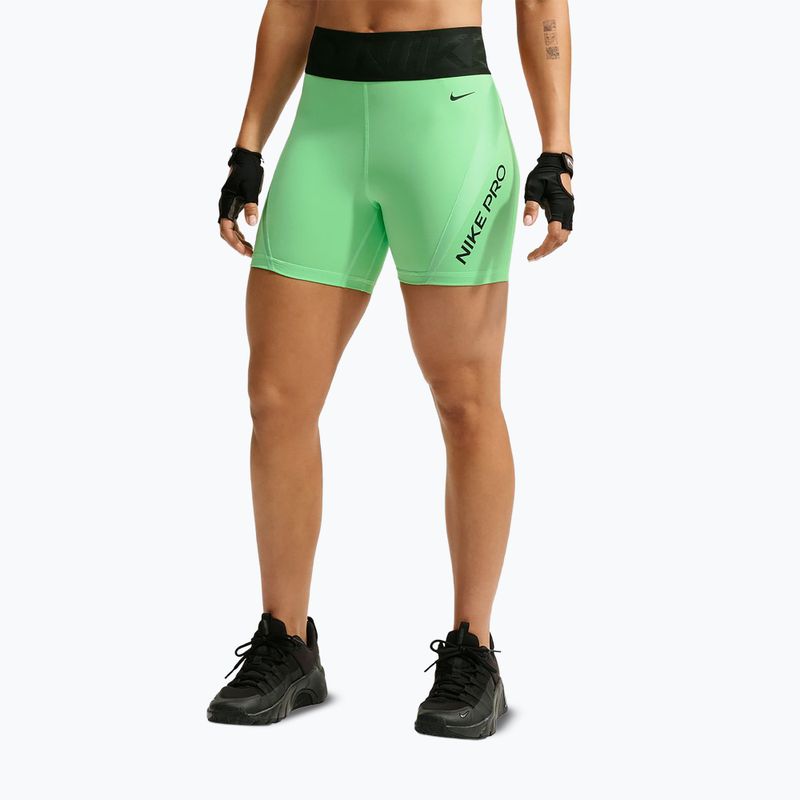 Damen Trainingsshorts Nike Pro Sculpt illusion green/cucumber calm/black/black 7