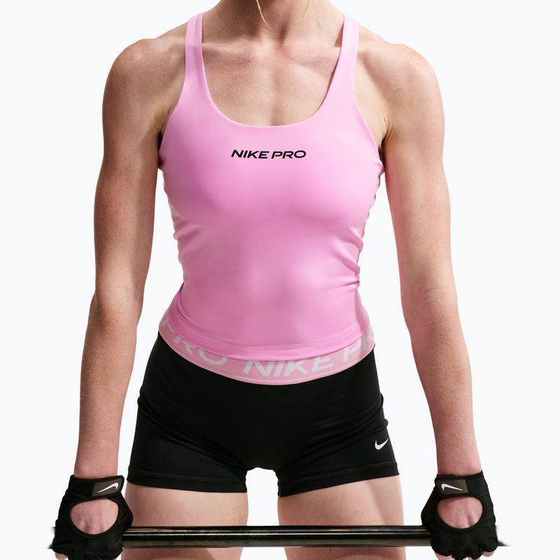 Damen-Trainingsshirt Nike Pro Sculpt pink rise/black 4