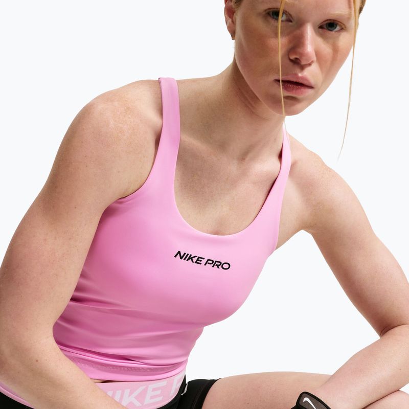 Damen-Trainingsshirt Nike Pro Sculpt pink rise/black 5