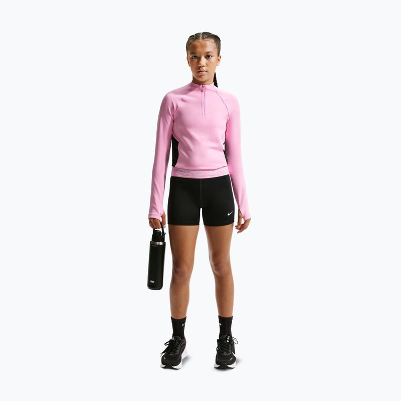 Kindershorts Nike Pro black/pink rise/white 2