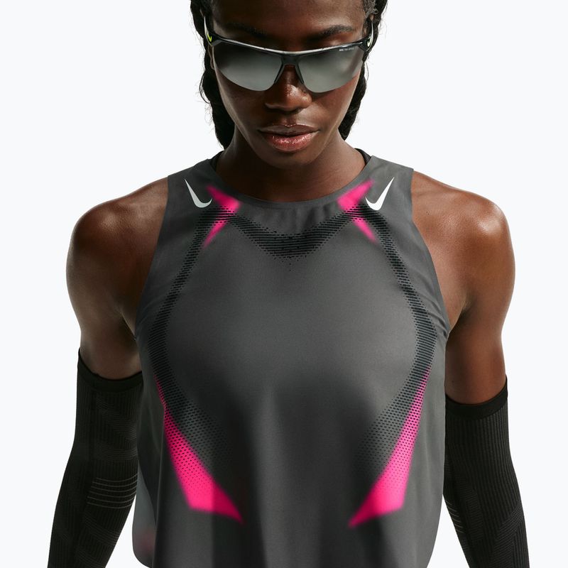 Damen-Laufshirt Nike AeroSwift iron grey/volt/white 4