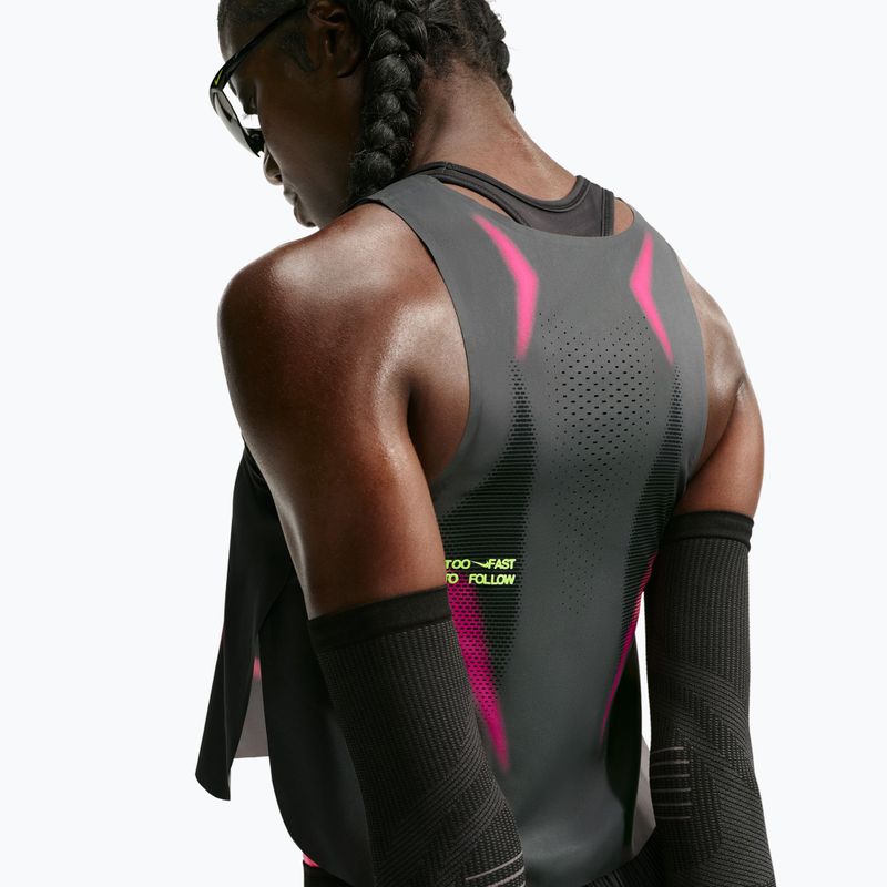 Damen-Laufshirt Nike AeroSwift iron grey/volt/white 5