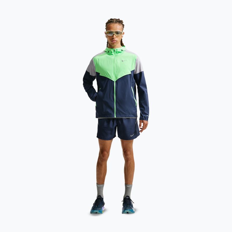 Laufjacke für Herren Nike Impossibly Light Windrunner midnight navy/illusion green/wolf grey 2