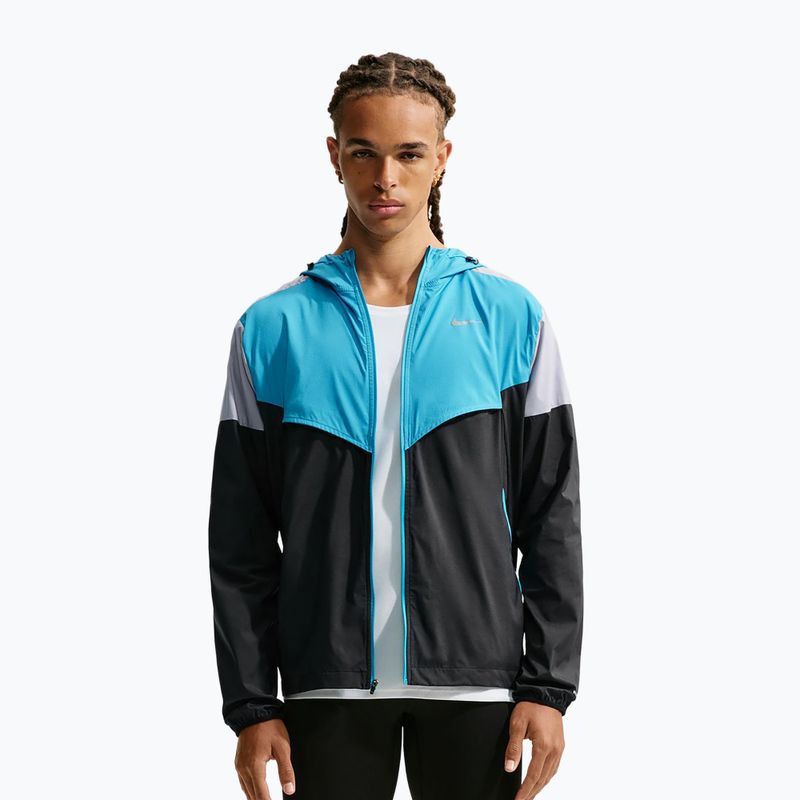 Laufjacke für Herren Nike Impossibly Light Windrunner black/light current blue/wolf grey