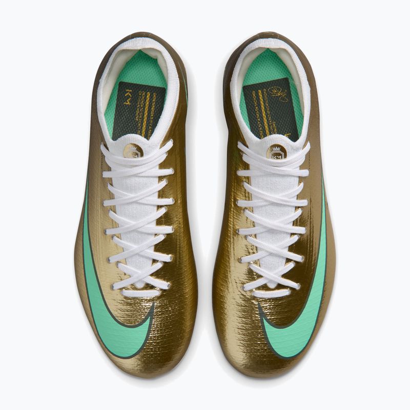 Kinder-Fußballschuhe Nike Jr. Vapor 17 Pro "Kylian Mbappé" Metallic Gold/Green Glow 3