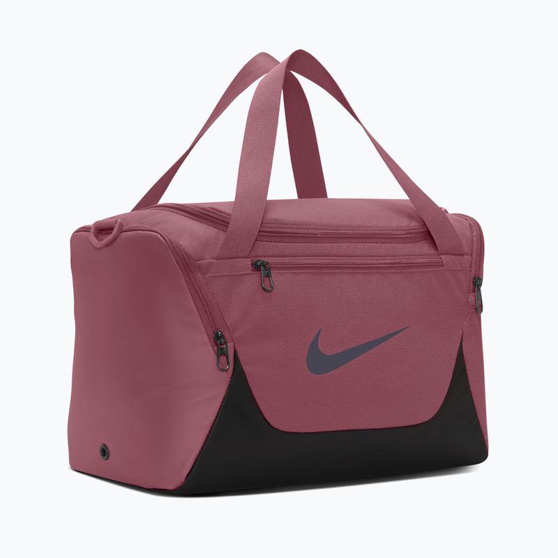 Torba treningowa Nike Brasilia Duffel Extra Small 24 l pink smoke/black/gridiron 3