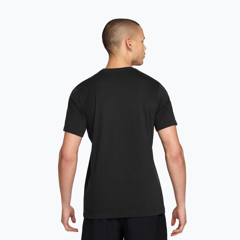 Herren-Laufshirt Nike Dri-Fit Running T-Shirt black/bright spruce 2