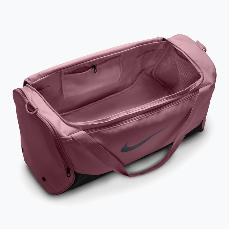Torba treningowa Nike Brasilia 60 l pink smoke/black/gridiron 4