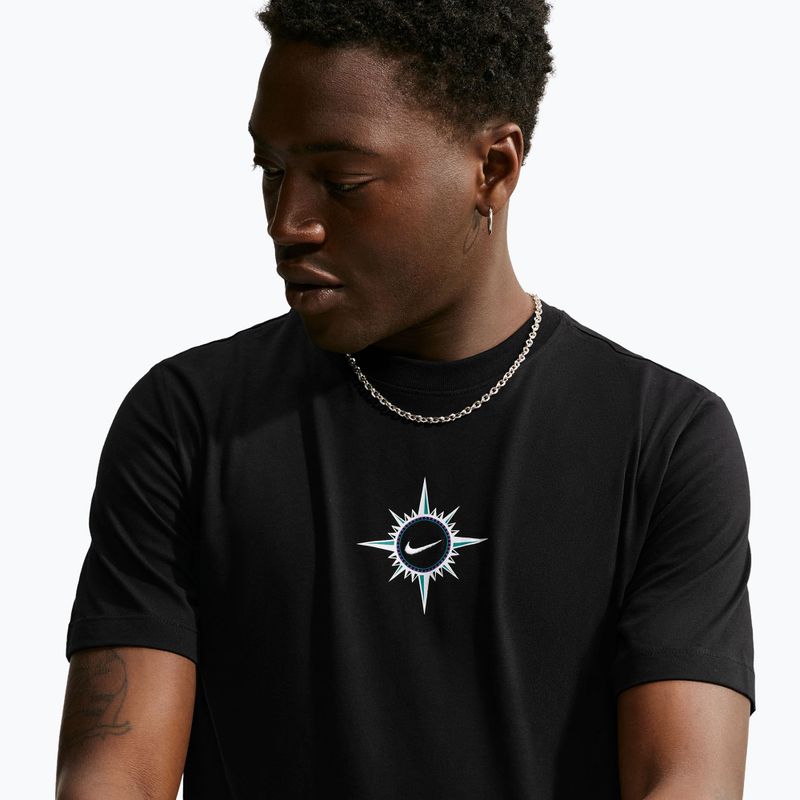 Herren-Laufshirt Nike Dri-Fit Graphic black/action grape 4