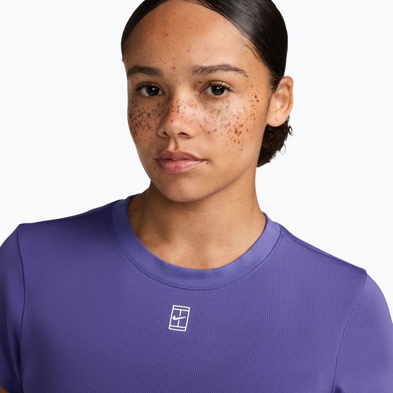 Damen Tennis-Shirt  Nike Court Advantage dark iris/white 3