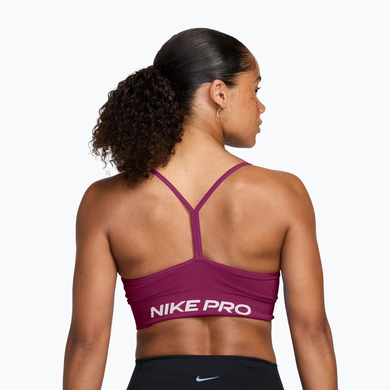 Sport-BH Nike Pro Seamless Light Support true berry/white 2