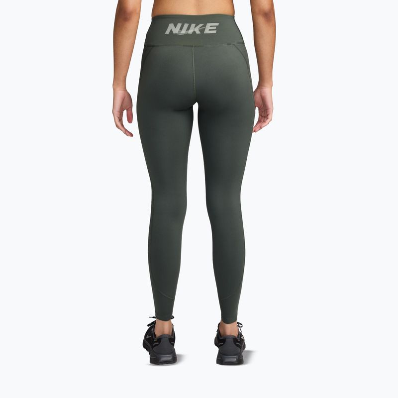 Damenleggings Nike One camo green/camo green/jade horizon/white 2