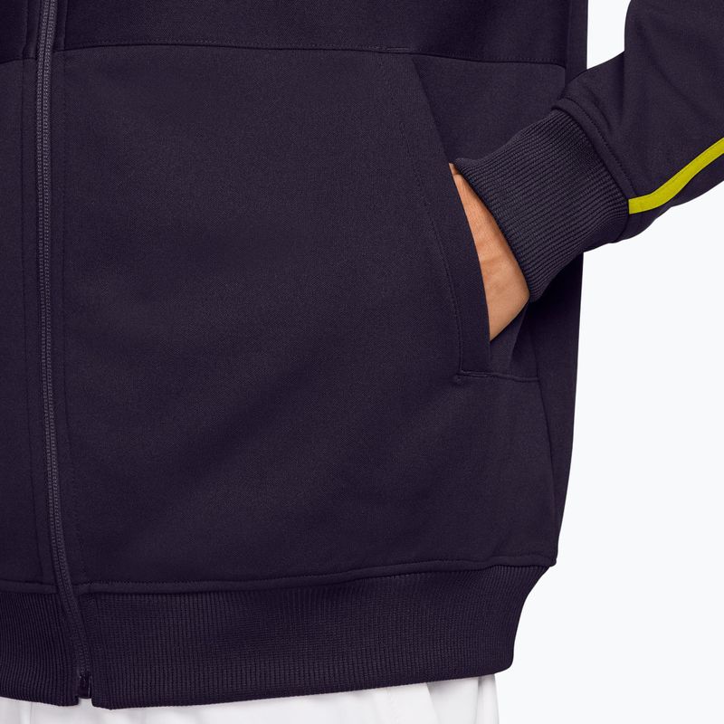 Herren Tennis-Sweatshirt Nike Court Heritage purple dynasty/lemon venom 3