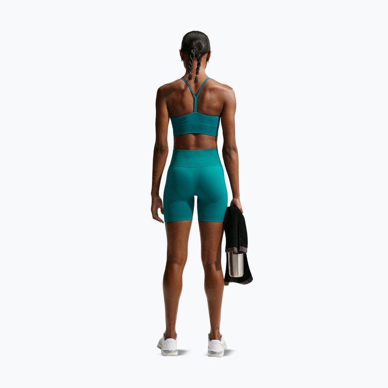 Damen-Shorts Nike Pro Seamless High-Waisted Biker 5" bright spruce 3