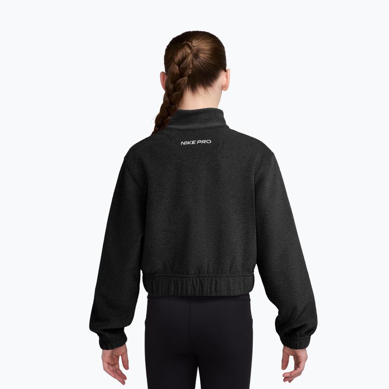 Kinder-Sweatshirt Nike Pro Therma-FIT Full-Zip black/white 2