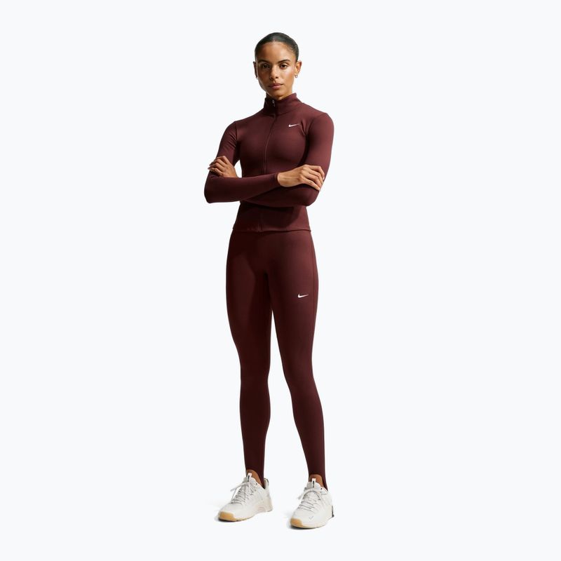 Damen-Trainingsleggings Nike One mystic dates/white 2