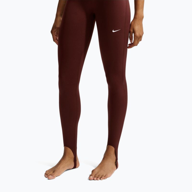 Damen-Trainingsleggings Nike One mystic dates/white 4