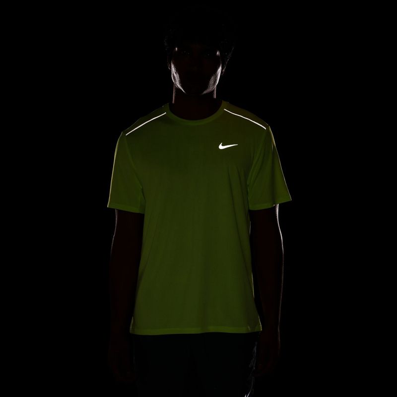 Herren-Laufshirt Nike Miler Dri-Fit UV light lemon twist 4