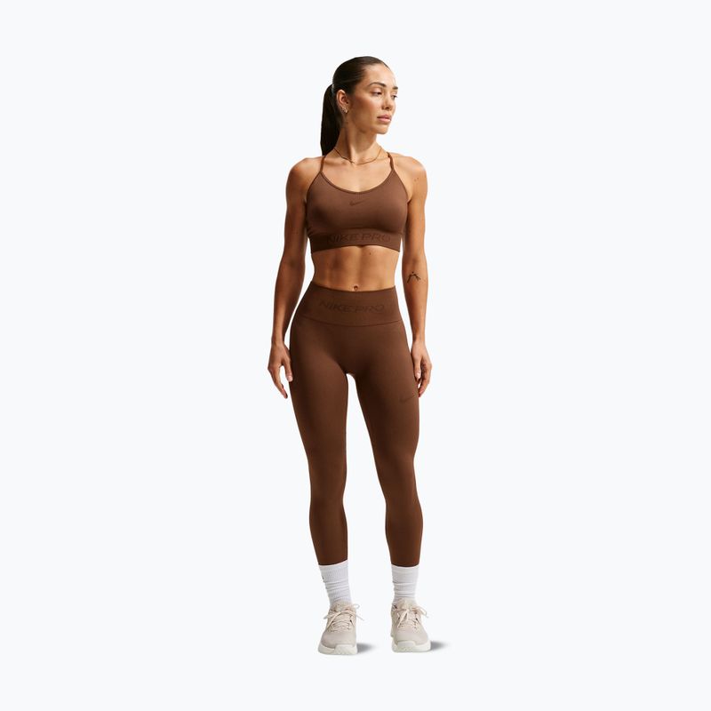 Damenleggings Nike Pro Seamless High-Waisted 7/8 cacao wow 2