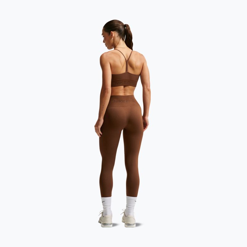 Damenleggings Nike Pro Seamless High-Waisted 7/8 cacao wow 3