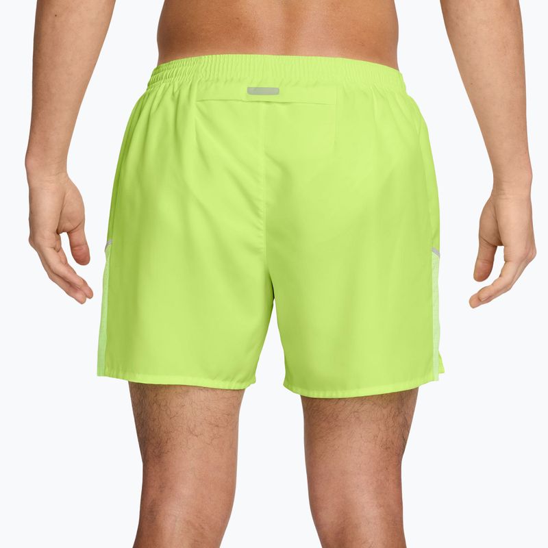 Herren-Shorts Nike Miler Dri-Fit Brief Lined 5" light lemon twist 2