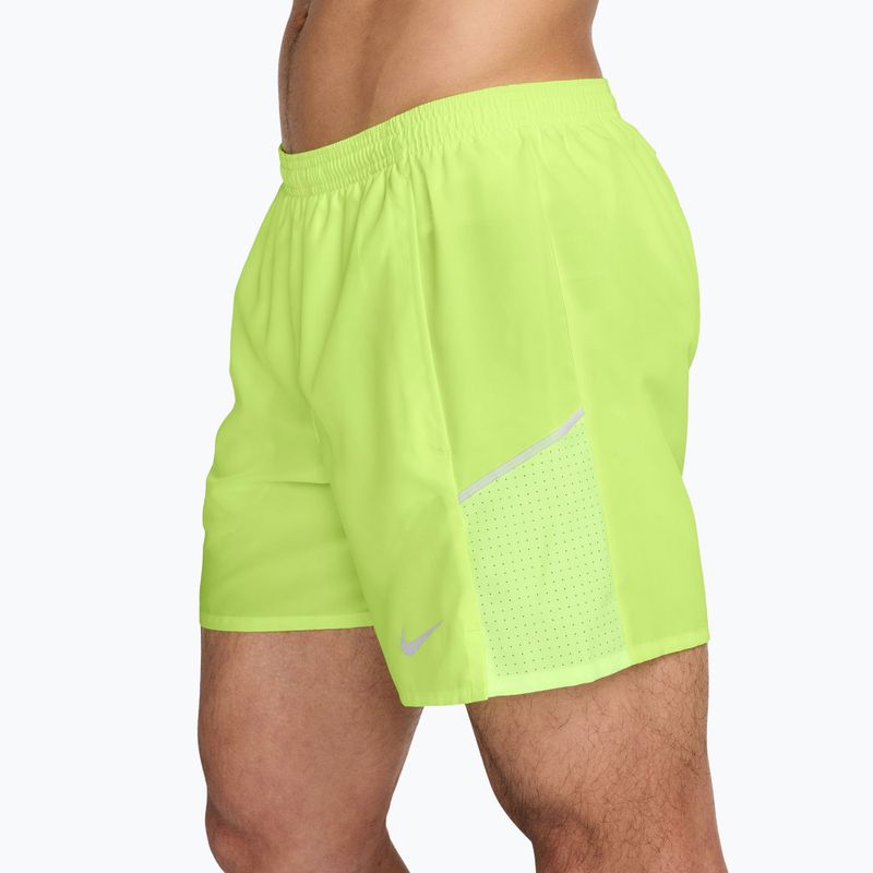 Herren-Shorts Nike Miler Dri-Fit Brief Lined 5" light lemon twist 3