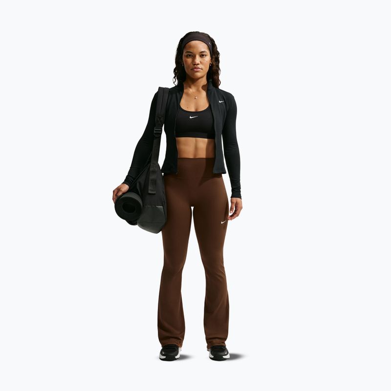 Damenleggings Nike One High Waisted Flared cacao wow/white 2