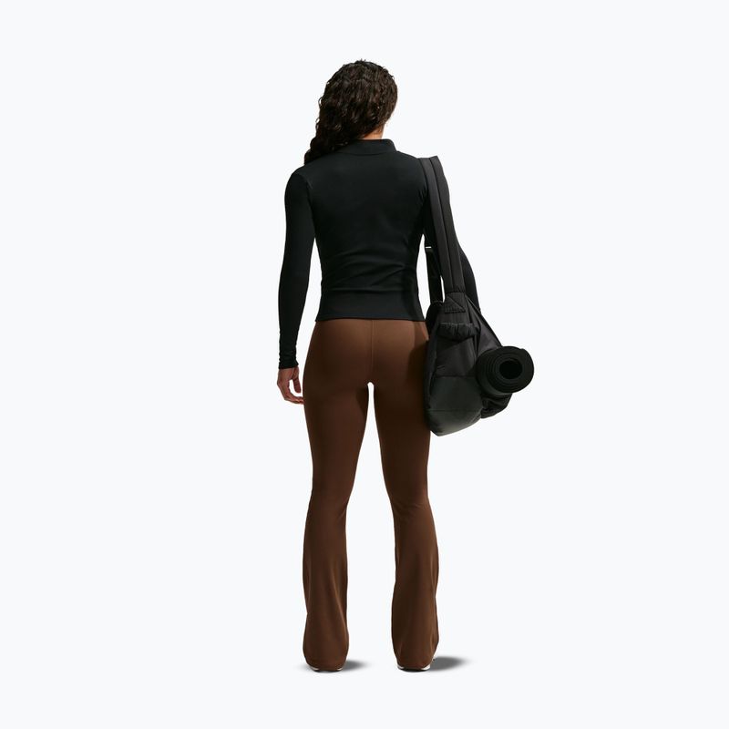 Damenleggings Nike One High Waisted Flared cacao wow/white 3