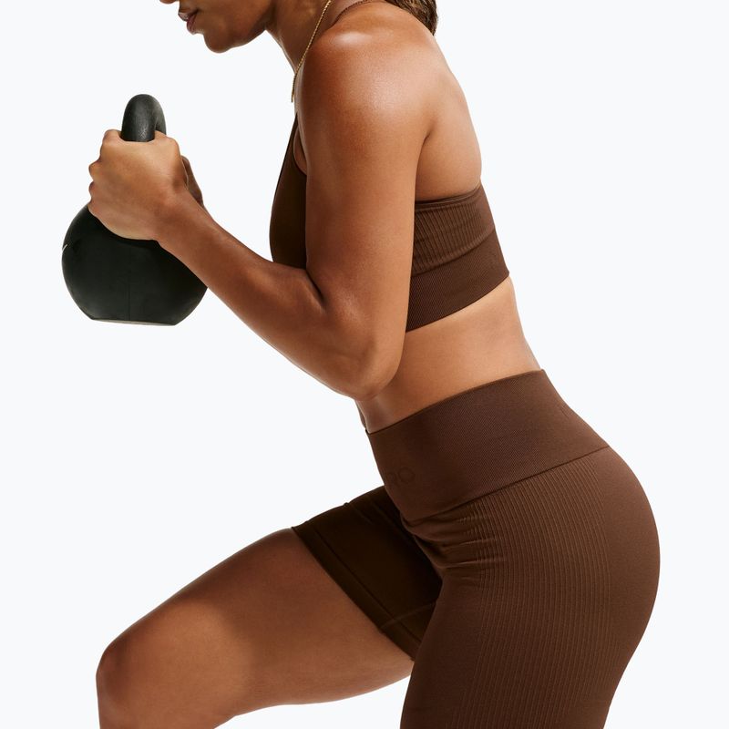 Damen-Shorts Nike Pro Seamless High-Waisted Biker 5" cacao wow 5