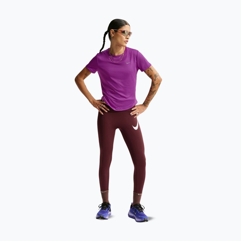 Damenlaufleggings Nike Tempo Swoosh Run High-Waisted 7/8 mystic dates/white 2