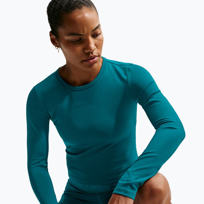 Damen-Trainingslangarmshirt Nike Pro Sculpt bright spruce/bright spruce 4
